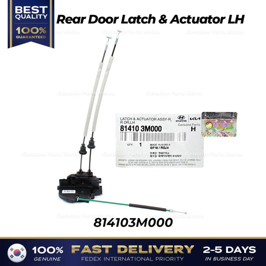 ⭐Genuine⭐ Rear Door Latch & Actuator LH 814103M000 for Hyundai Genesis