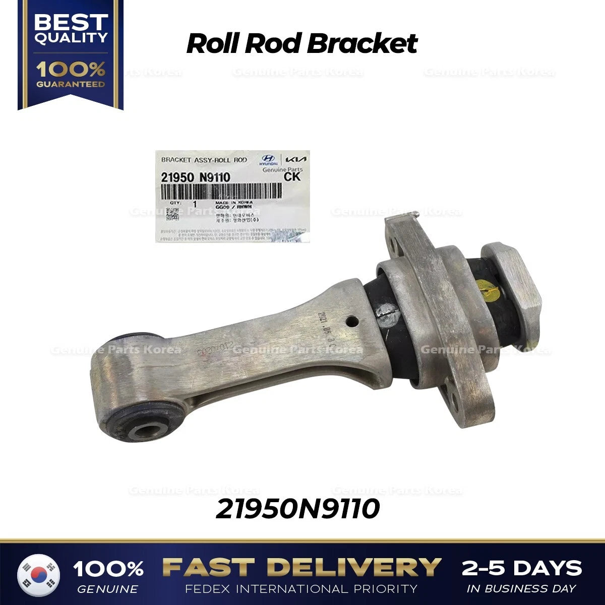 ⭐Genuine⭐ Roll Rod Bracket 21950N9110 for Hyundai Tucson Kia Sportage