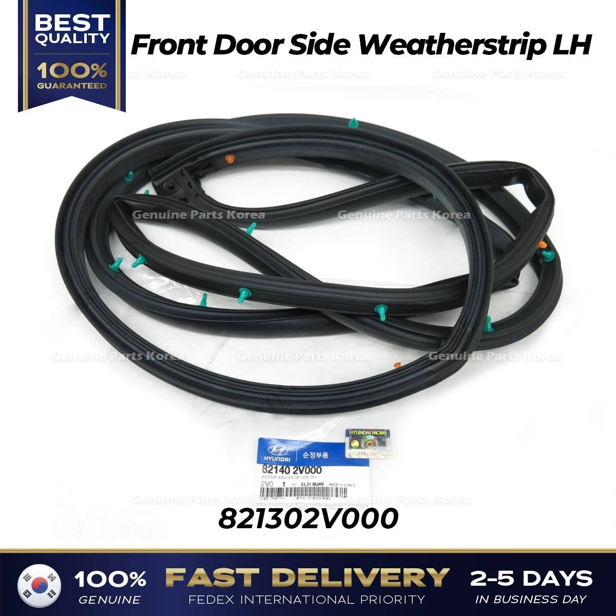⭐Genuine⭐ Front Door Side Weatherstrip RH 821402V000 for Hyundai Veloster