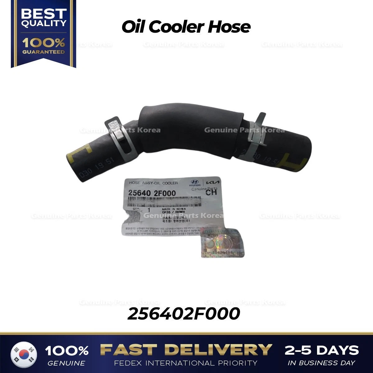 ⭐Genuine⭐ Oil Cooler Hose 256402F000 for Hyundai Santa Fe Kia Sportage