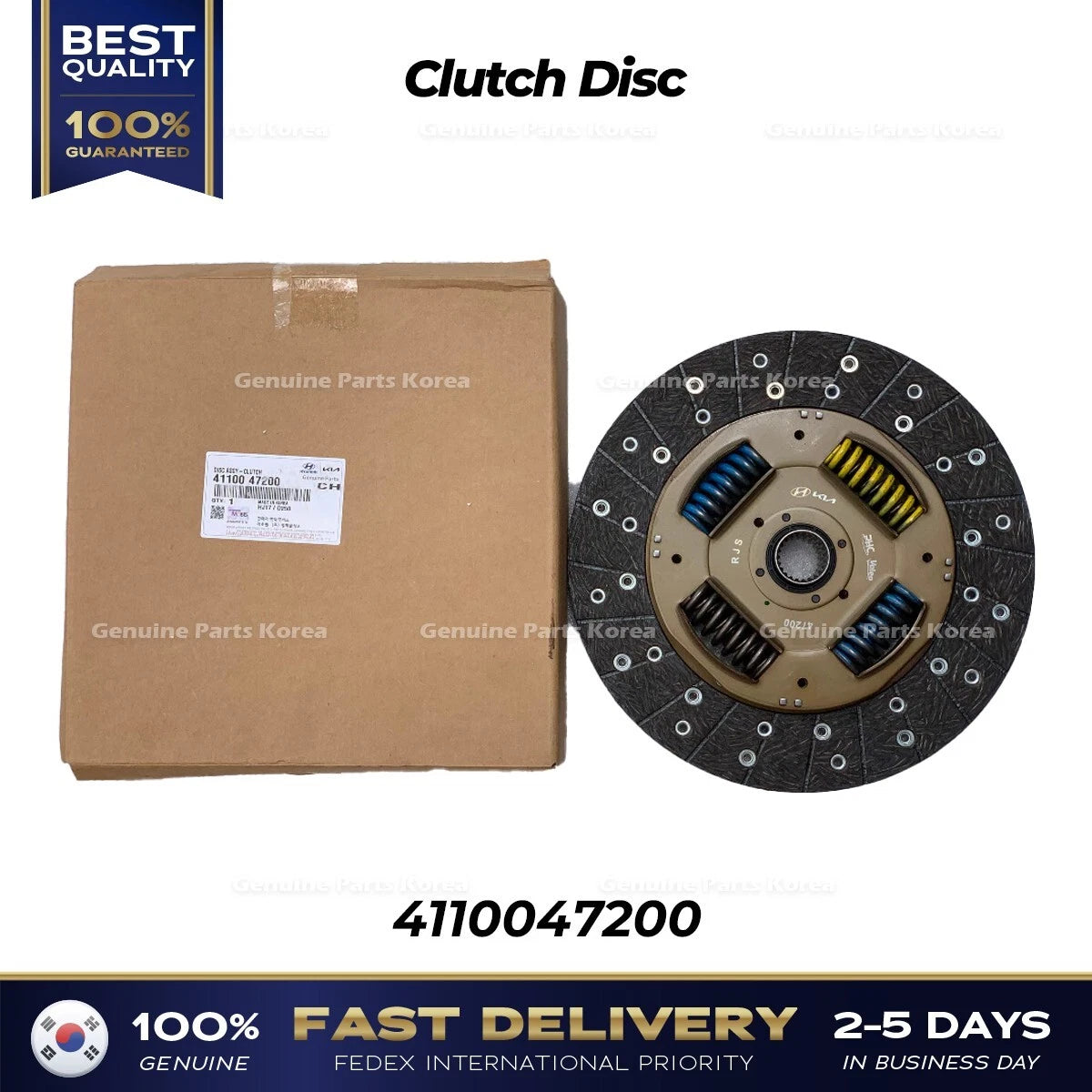 ⭐Genuine⭐ Clutch Disc 4110047200 for Hyundai H100 Kia Bongo III