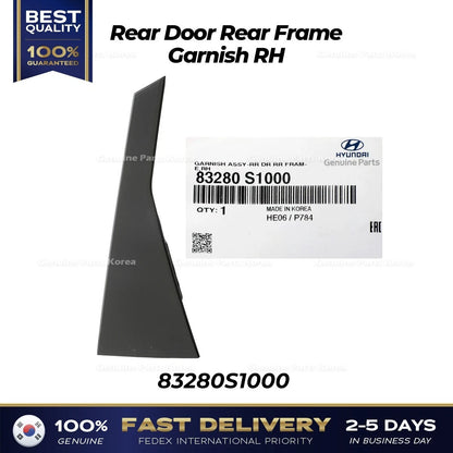 Genuine Rear Door Rear Frame Garnish RH 83280S1000 for Hyundai Santa Fe