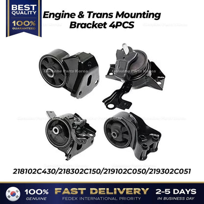 Genuine Engine & Trans Mounting Bracket 4PCS for Hyundai Tiburon
