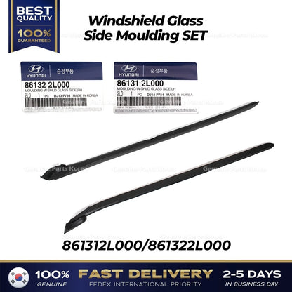 Genuine Windshield Glass Side Moulding SET for Hyundai Elantra