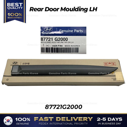 Genuine Rear Door Moulding LH 87721G2000 for Hyundai Ioniq