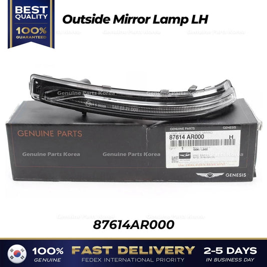 ⭐Genuine⭐ Outside Mirror Lamp LH 87614AR000 for Hyundai Genesis GV70