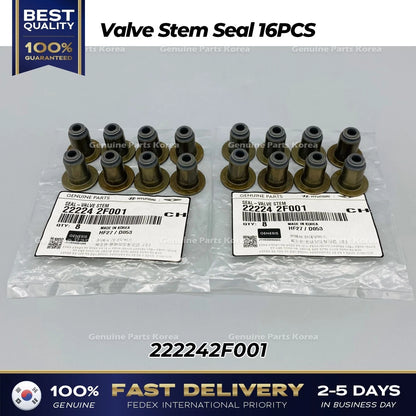 Genuine Valve Stem Seal 16PCS 222242F001 for Hyundai Kia