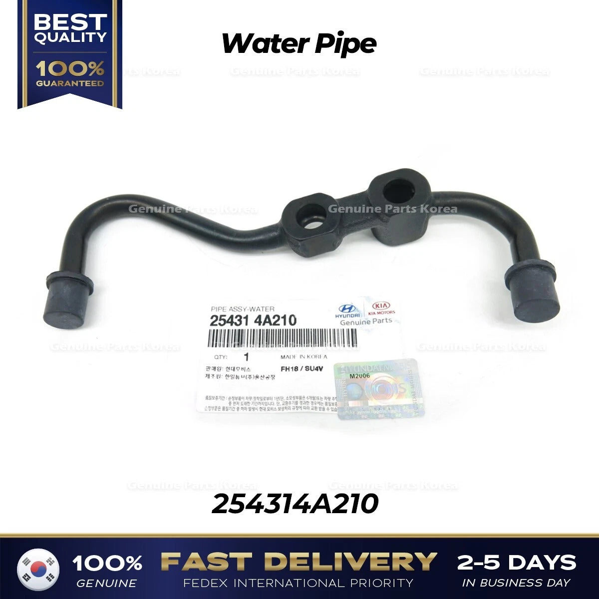⭐Genuine⭐ Water Pipe 254314A210 for Hyundai H1 Kia Sorento