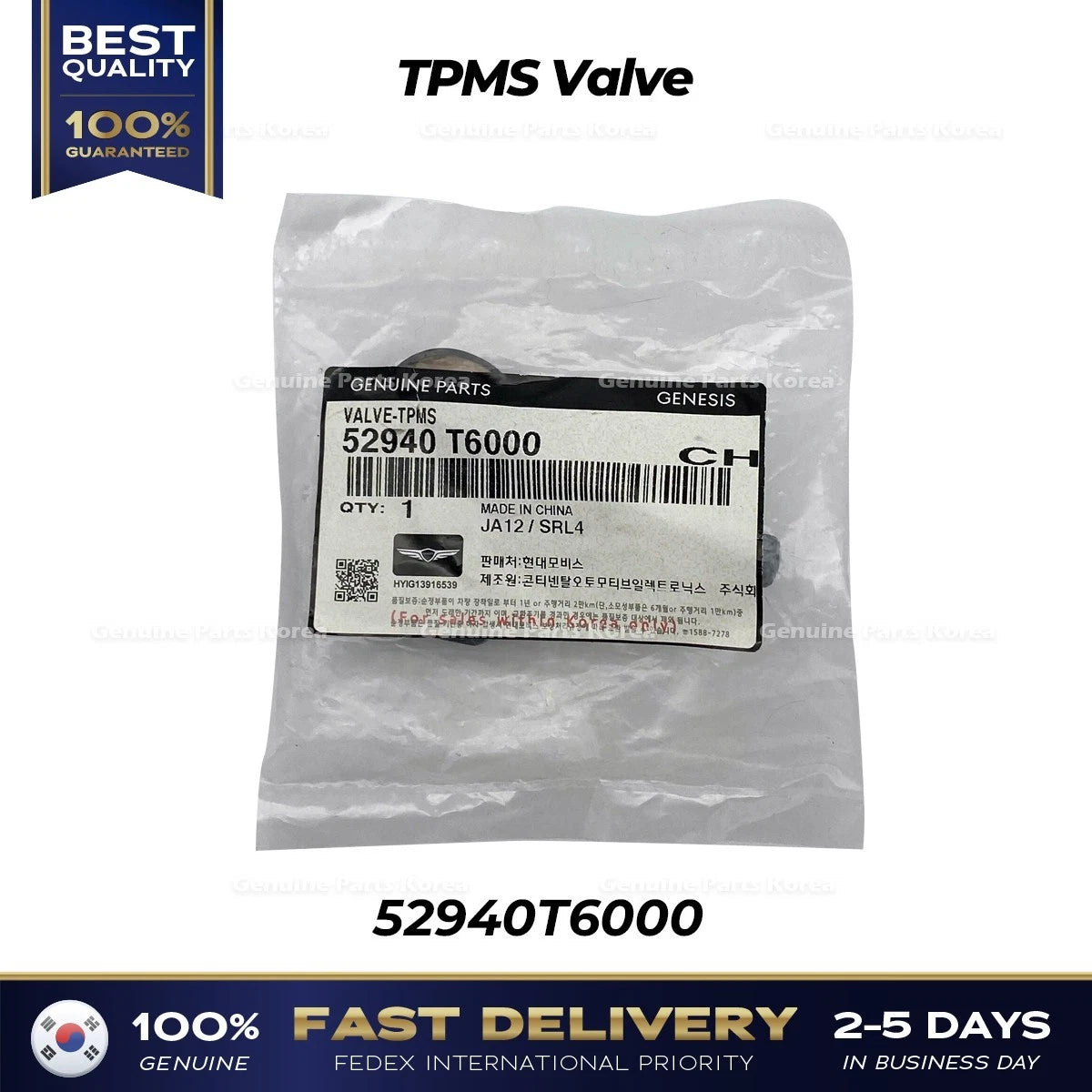 ⭐Genuine⭐ TPMS Valve 52940T6000 for Hyundai Genesis G80 GV70