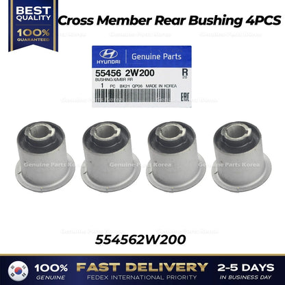 Genuine Cross Member Rear Bushing 4PCS 554562W200 for Hyundai Santa Fe
