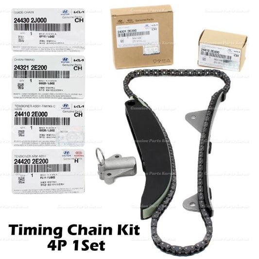 ⭐Genuine⭐ Timing Chain Kit 4P 1Set for Hyundai Kia 2.0L 2014 - 2020