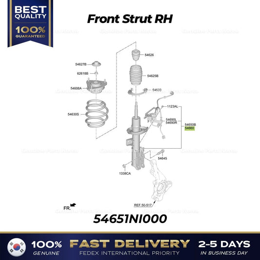 ⭐Genuine⭐ Front Strut RH 54651NI000 for Hyundai Ioniq 5 N