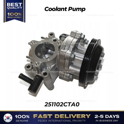 Genuine Coolant Pump 251102CTA0 for Hyundai Genesis G70 Kia Stinger