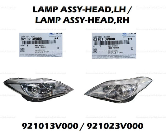 ⭐Genuine⭐ Front Head Light Lamp LH RH 2P 1set 921023V000 for Hyundai Azera 12-18