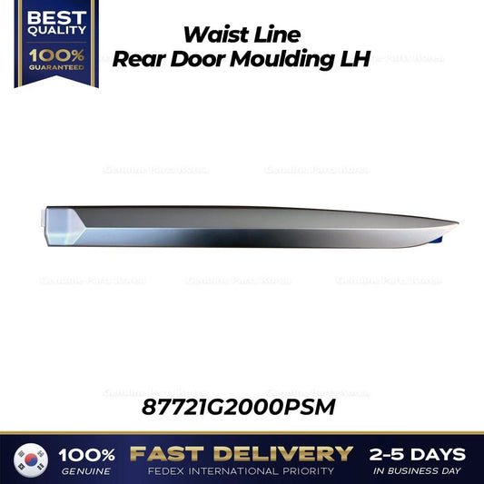 ⭐Genuine⭐ Waist Line Rear Door Moulding LH 87721G2000PSM for Hyundai Ioniq