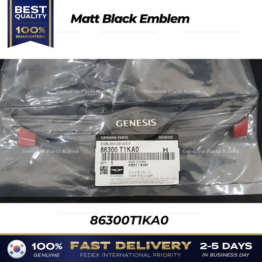 ⭐Genuine⭐ Matt Black Emblem 86300T1KA0 for Hyundai Genesis G80 RG3