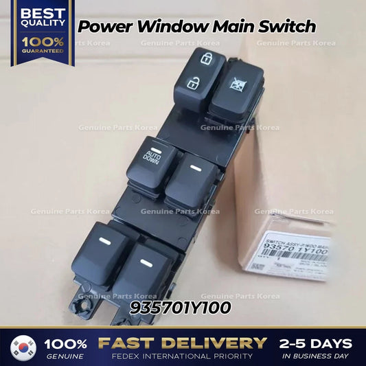 ⭐Genuine⭐ Power Window Main Switch 935701Y100 for Kia Picanto
