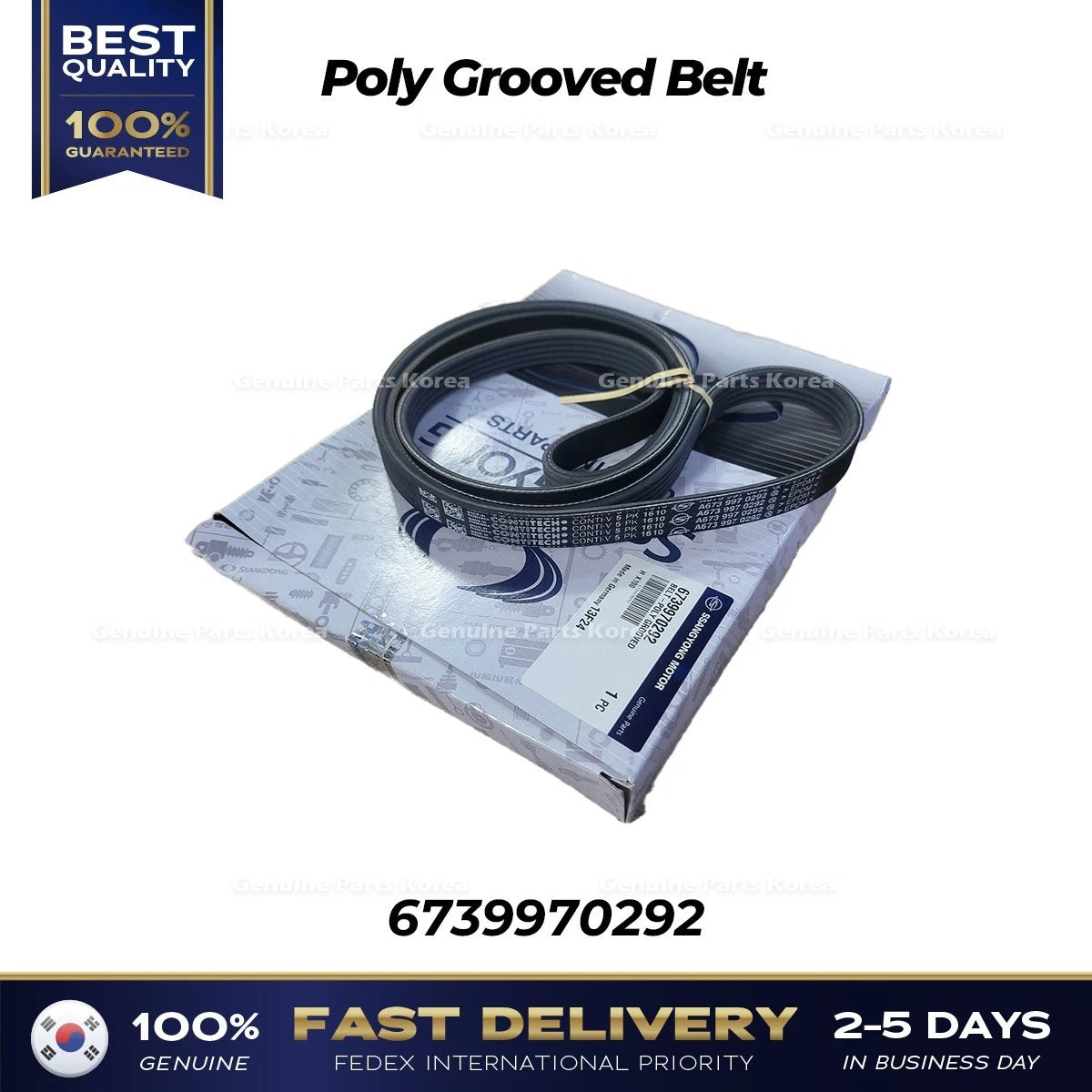 ⭐Genuine⭐ Poly Grooved Belt 6739970292 for Ssangyong Tivoli