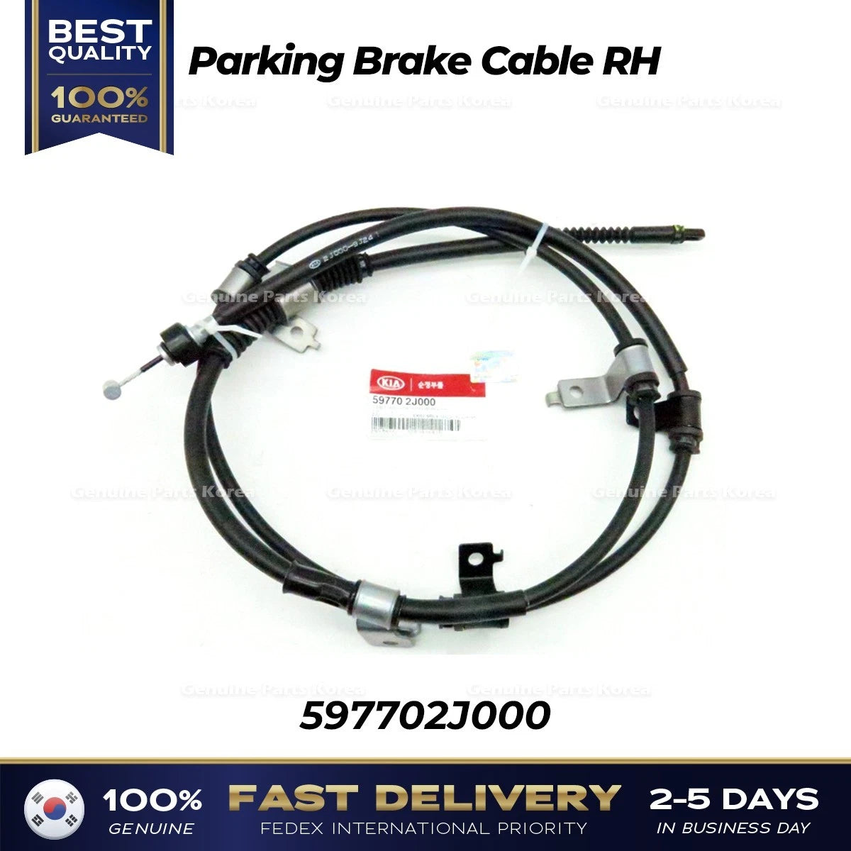 ⭐Genuine⭐ Parking Brake Cable RH 597702J000 for Kia Borrego
