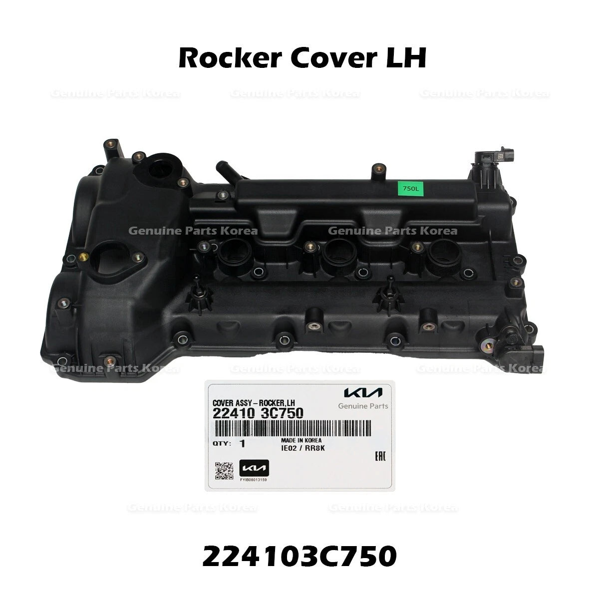⭐Genuine⭐ Rocker Cover LH 224103C750 for Hyundai Genesis Kia Borrego