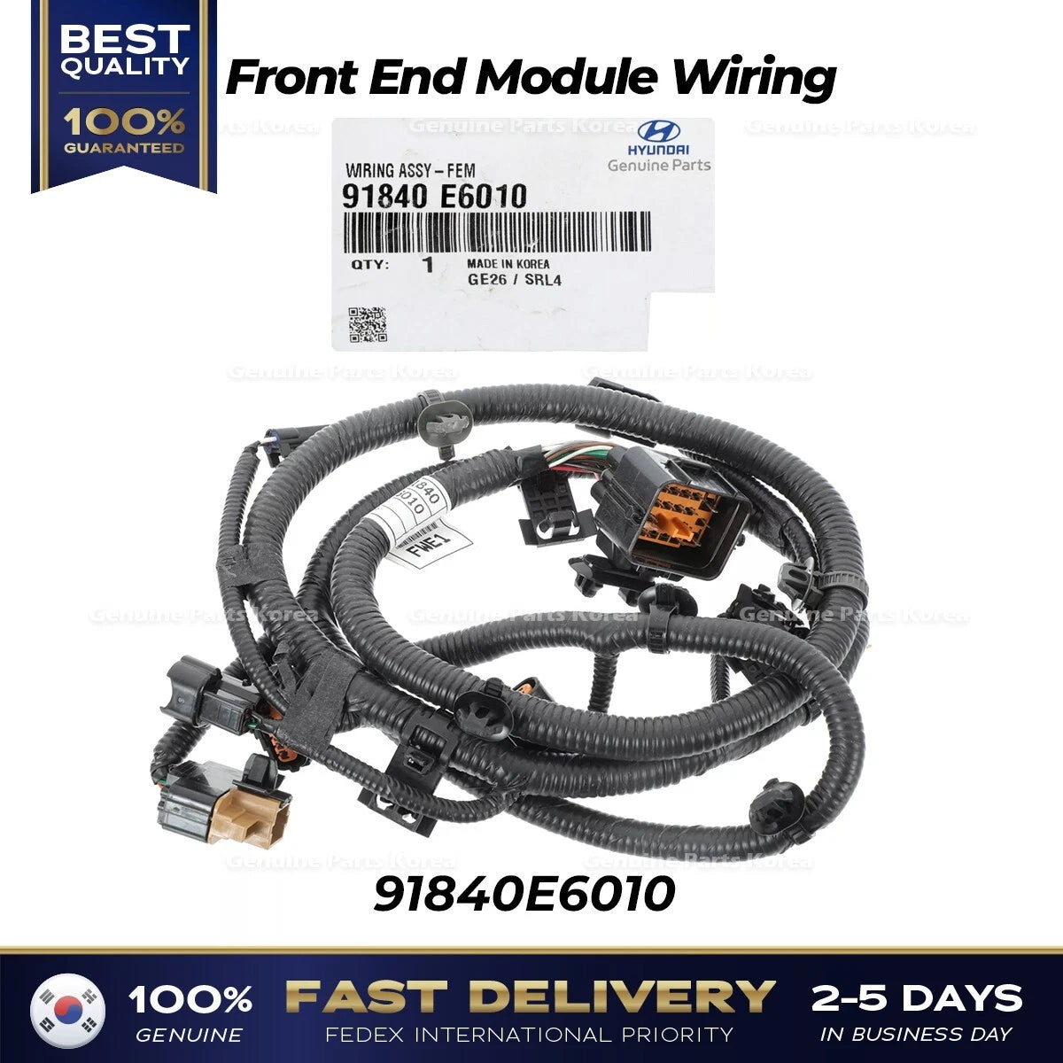 ⭐Genuine⭐ Front End Module Wiring 91840E6010 for Hyundai Sonata Hybrid