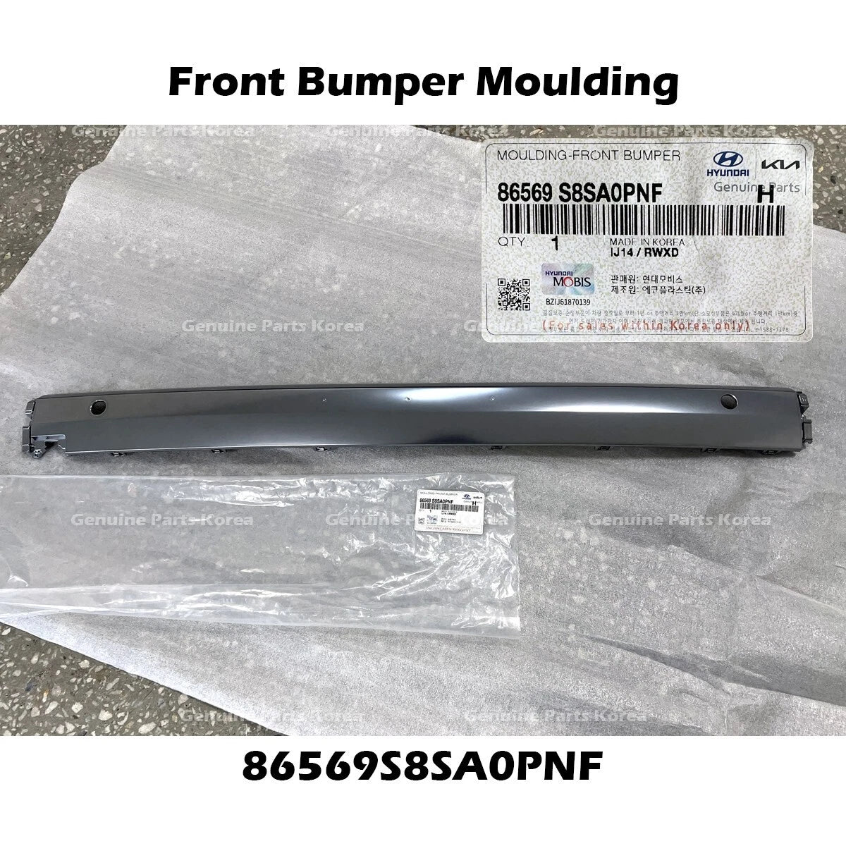 ⭐Genuine⭐ Front Bumper Moulding 86569S8SA0PNF for Hyundai Palisade