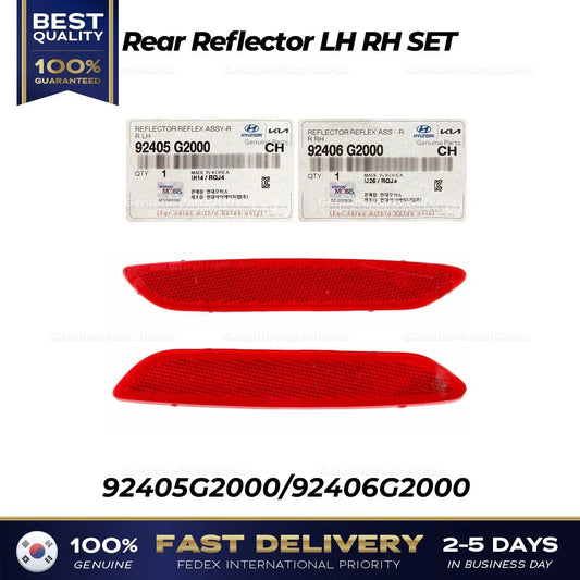 ⭐Genuine⭐ Rear Reflector LH RH SET 92405G2000 92406G2000 for Hyundai Ioniq