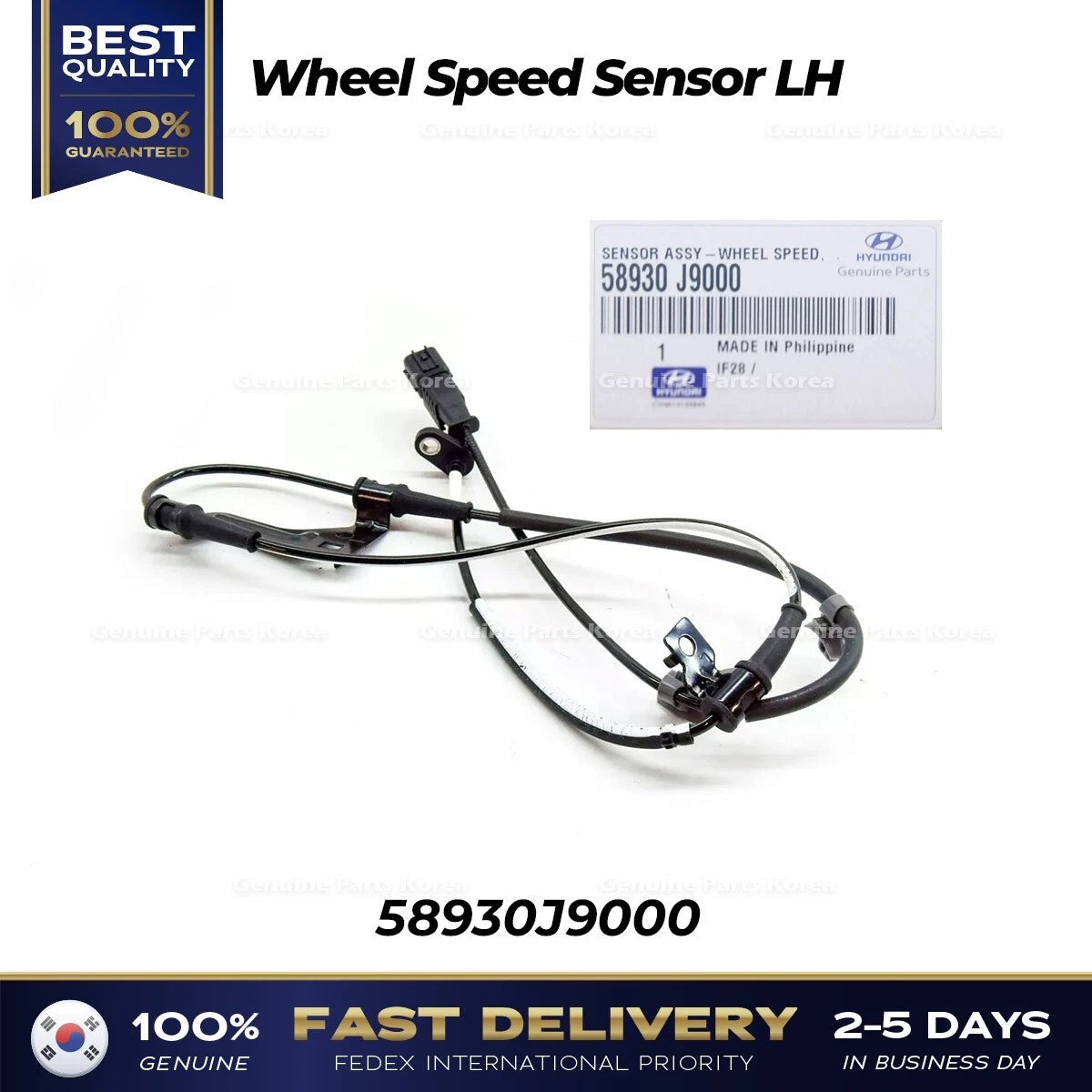 ⭐Genuine⭐ Wheel Speed Sensor LH 58930J9000 for Hyundai Kona