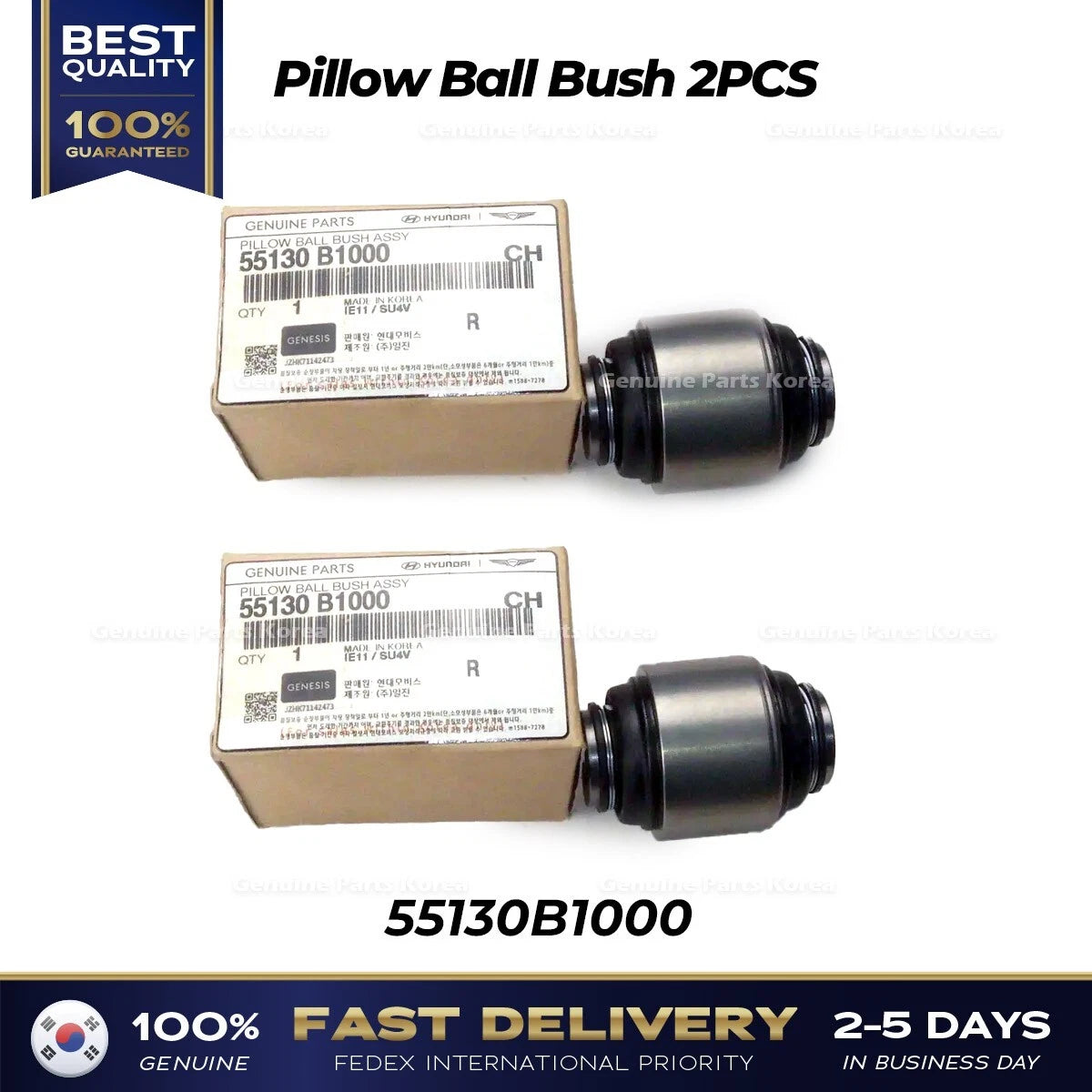 ⭐Genuine⭐ Pillow Ball Bush 2PCS 55130B1000 for Hyundai Genesis Kia