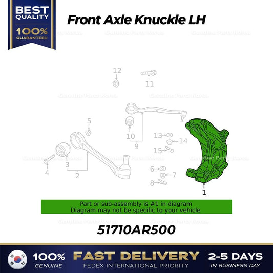 ⭐Genuine⭐ Front Axle Knuckle LH 51710AR500 for Hyundai Genesis GV70
