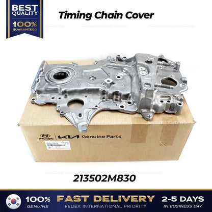 Genuine Timing Chain Cover 213502M830 for Hyundai Santa Fe Hybrid Kia Sorento