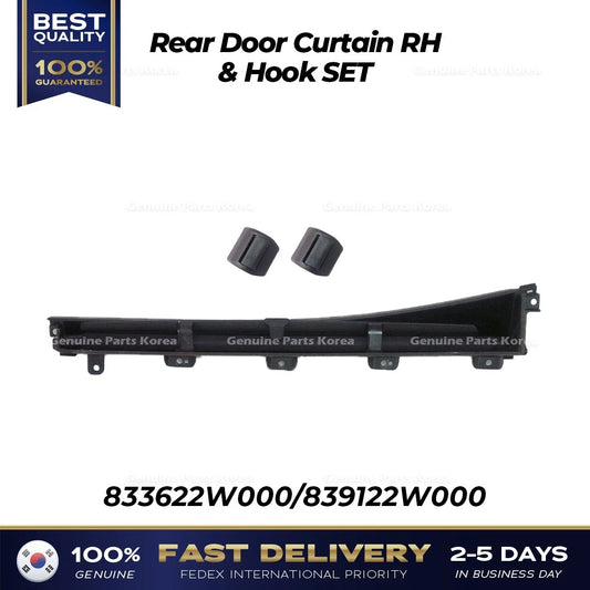 ⭐Genuine⭐ Rear Door Curtain RH & Hook SET 833622W000 for Hyundai Santa Fe Sport