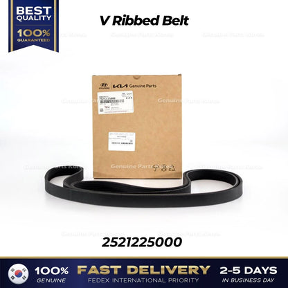 Genuine V Ribbed Belt 2521225000 for Hyundai Sonata Kia Forte