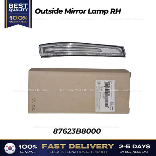 ⭐Genuine⭐ Outside Mirror Lamp RH 87623B8000 for Hyundai Santa Fe