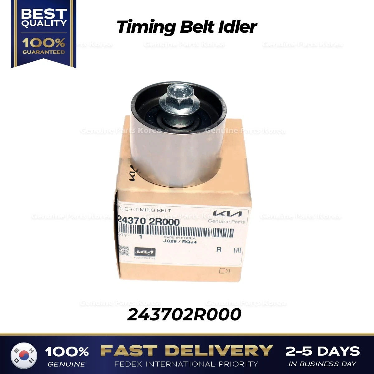 ⭐Genuine⭐ Timing Belt Idler 243702R000 for Hyundai Genesis G80 Kia Sorento