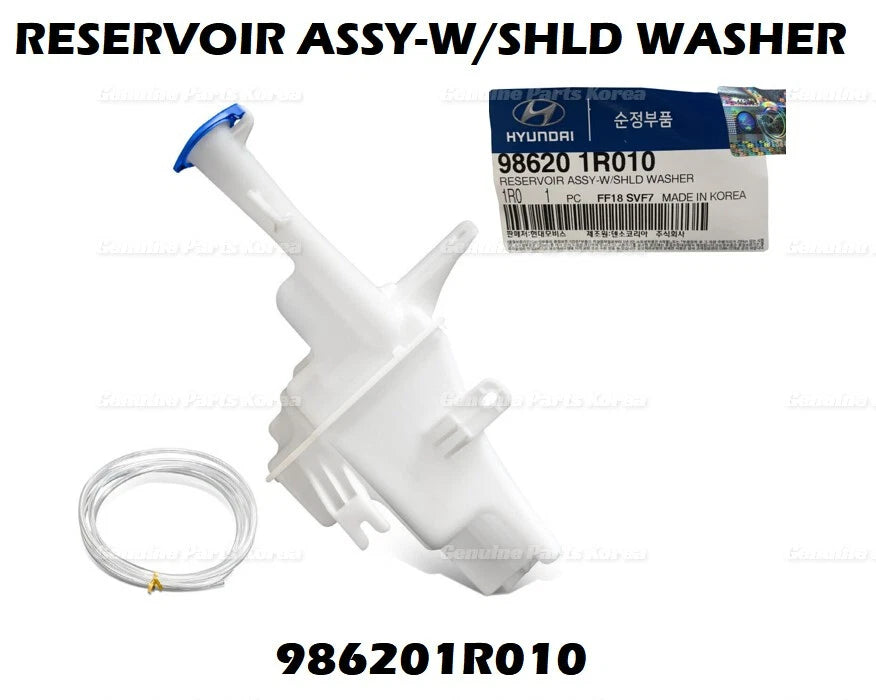 ⭐Genuine⭐ Windshield Washer Fluid Reservoir Tank Bottle 986201R010 for Hyundai