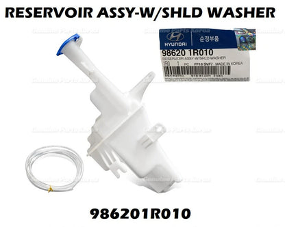Genuine Windshield Washer Fluid Reservoir Tank Bottle 986201R010 for Hyundai