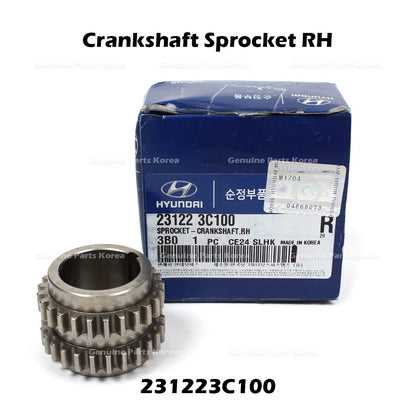 Genuine Crankshaft Sprocket RH 231223C100 for Hyundai Santa Fe Kia Sorento
