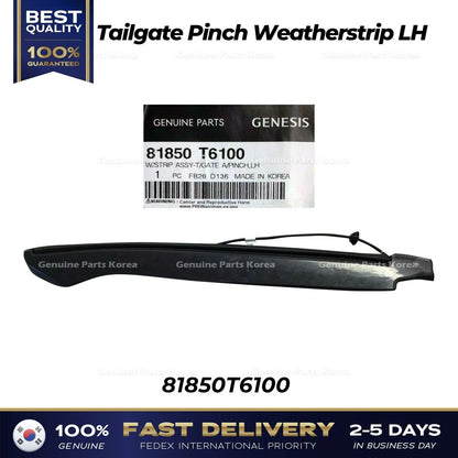 Genuine Tailgate Pinch Weatherstrip LH 81850T6100 for Hyundai Genesis GV80
