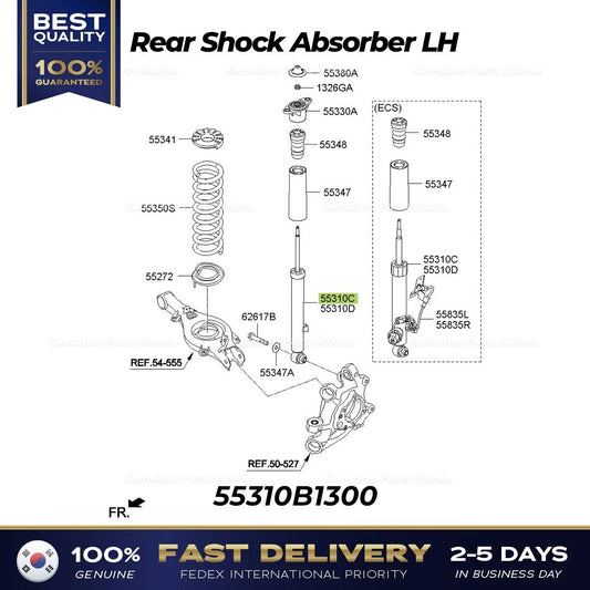 ⭐Genuine⭐ Rear Shock Absorber LH 55310B1300 for Hyundai Genesis G80