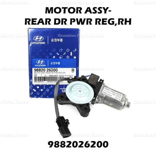 ⭐Genuine⭐ Power Window Motor REAR RIGHT 9882026200 for Hyundai SantaFe 2001-2006