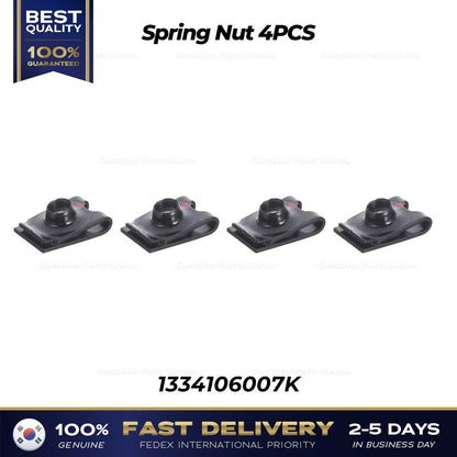 Genuine Spring Nut 4PCS 1334106007K for Hyundai Elantra Genesis Kia Carnival