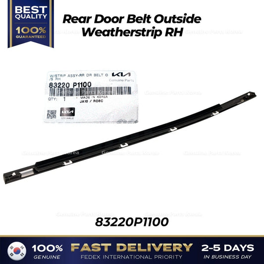 ⭐Genuine⭐ Rear Door Belt Outside Weatherstrip RH 83220P1100 for Kia Sportage