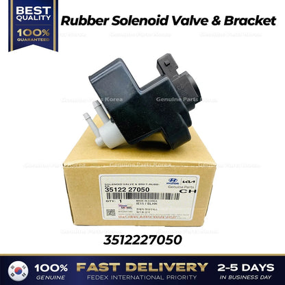 Genuine Rubber Solenoid Valve & Bracket 3512227050 for Hyundai Kia
