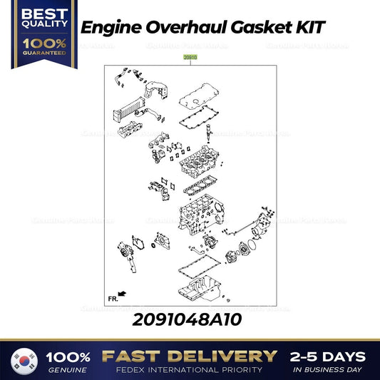 ⭐Genuine⭐ Engine Overhaul Gasket KIT 2091048A10 for Hyundai E County