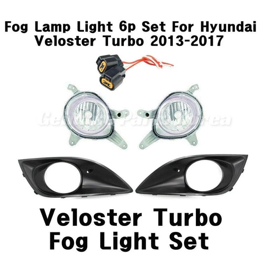 ⭐Genuine⭐ Fog Lamp Light LH RH 6p Set for Hyundai Veloster Turbo 2013 - 2016