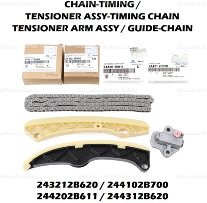 Genuine Engine Timing Chain Kit 4P 1set for Hyundai & Kia 2012-2021