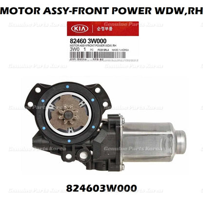 OEM FRONT RIGHT Power Window Motor 824603W000 for Kia Sportage 2011-2016