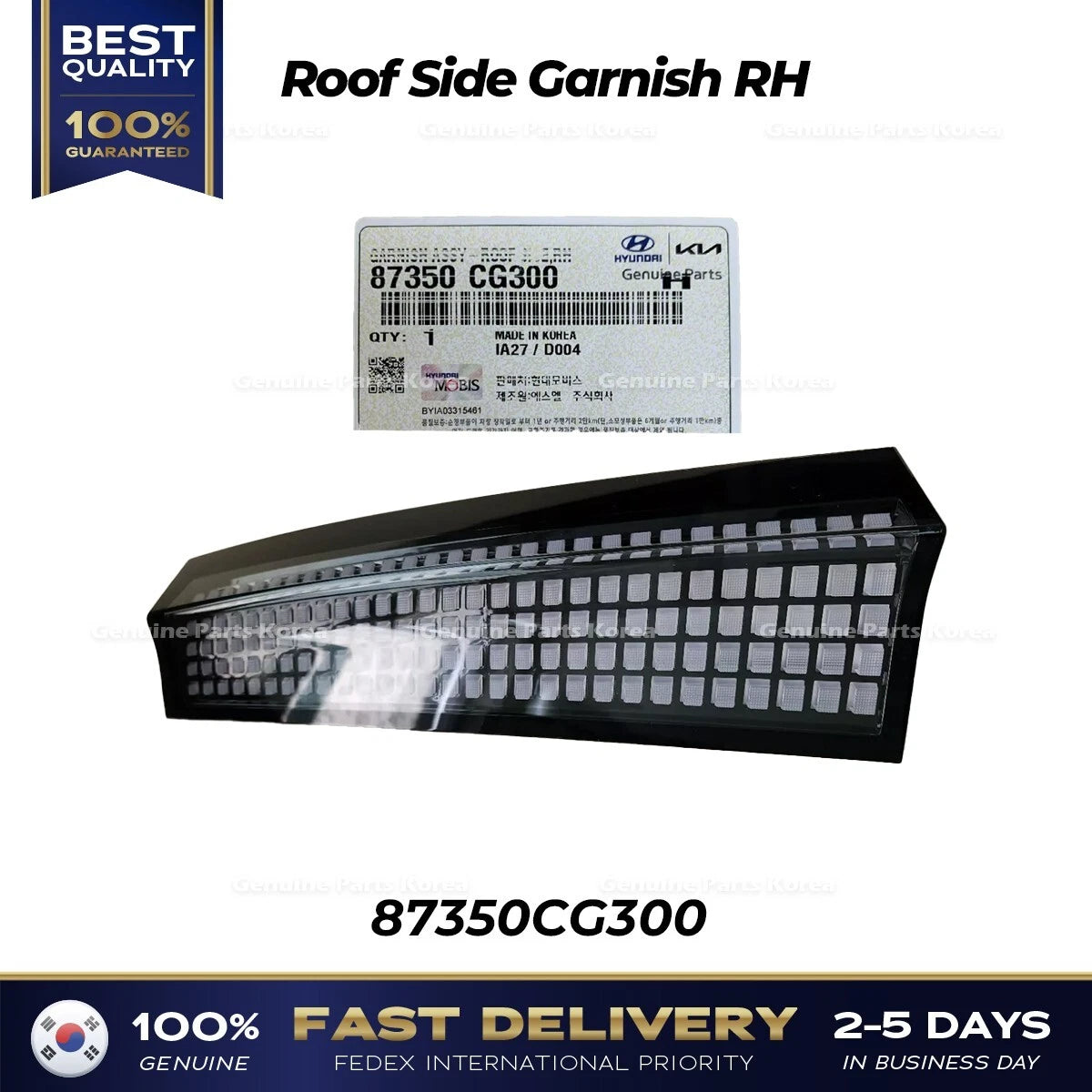 ⭐Genuine⭐ Roof Side Garnish RH 87350CG300 for Hyundai Staria
