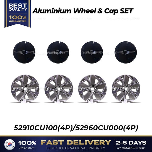 ⭐Genuine⭐ Aluminium Wheel & Cap SET 52910CU100 52960CU000 for Genesis GV60